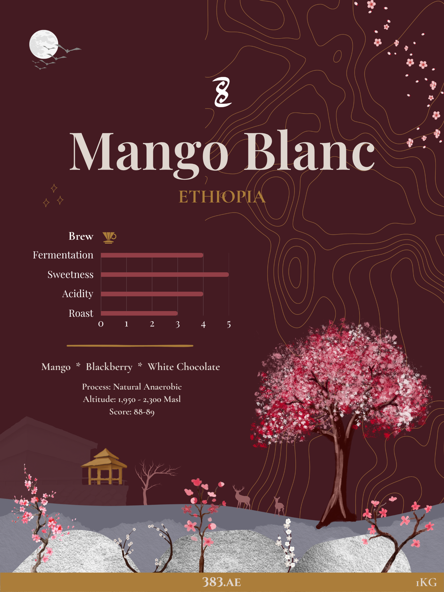 Mango Blanc - Ethiopian 1KG Whole Beans